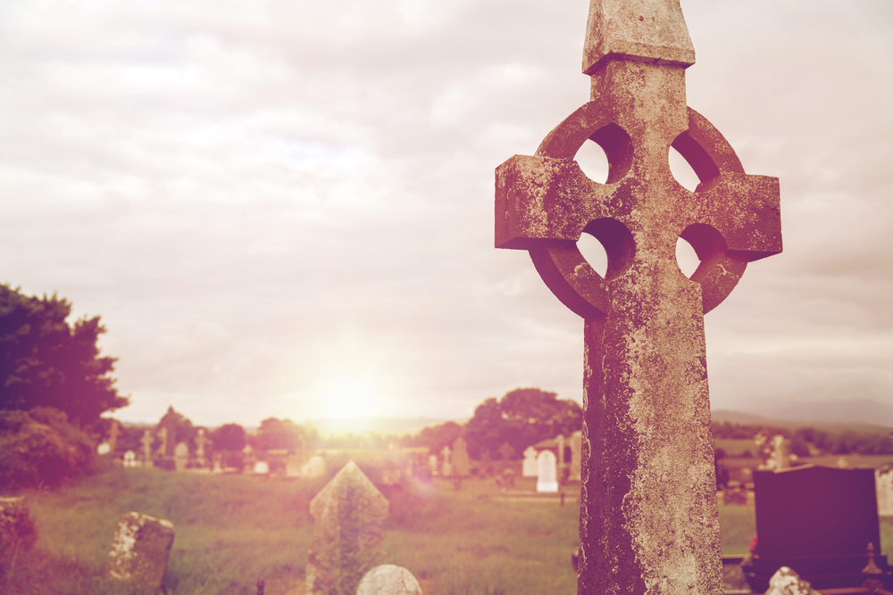 Cross in a graveyard