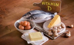 Sources of Vitamin D. Includes Mushrooms, Fish, Cheese, etc