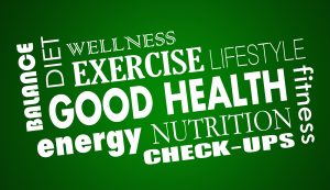 Good Health Holistic Nutrition Diet Fitness Exercise 3d Illustration