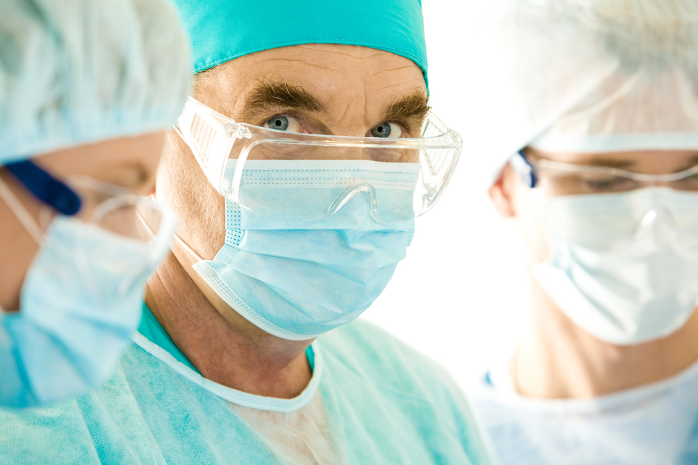 Doctor in surgical gown 