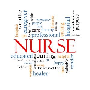 A Holistic Nursing Infograph listing a number of different holistic healthcare buzz words. 