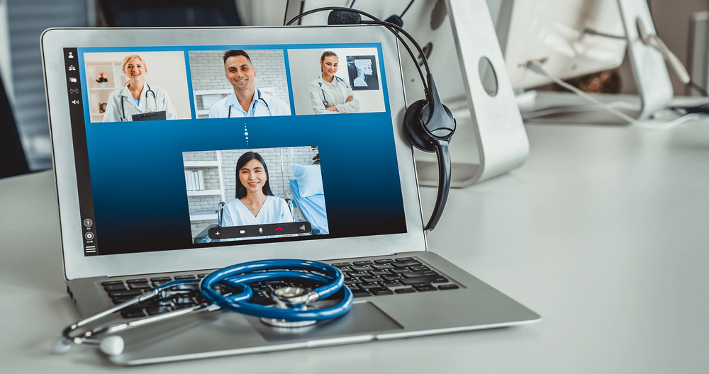 telehealth conference call between nurses