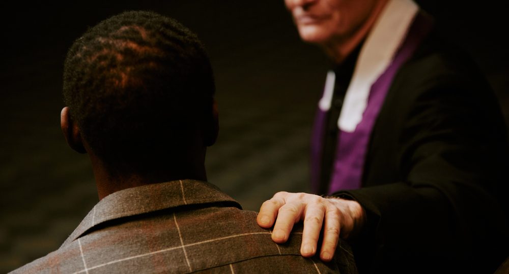 A spiritual director helping a man