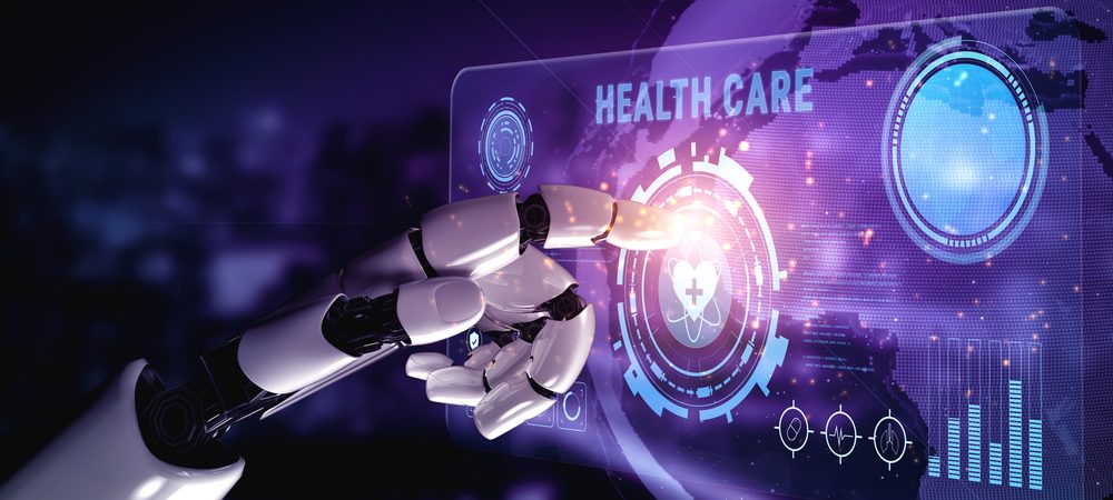 AI-powered digital health care and medical data dashboard. An AI interface for patient diagnostics and monitoring electronic health records. Motif