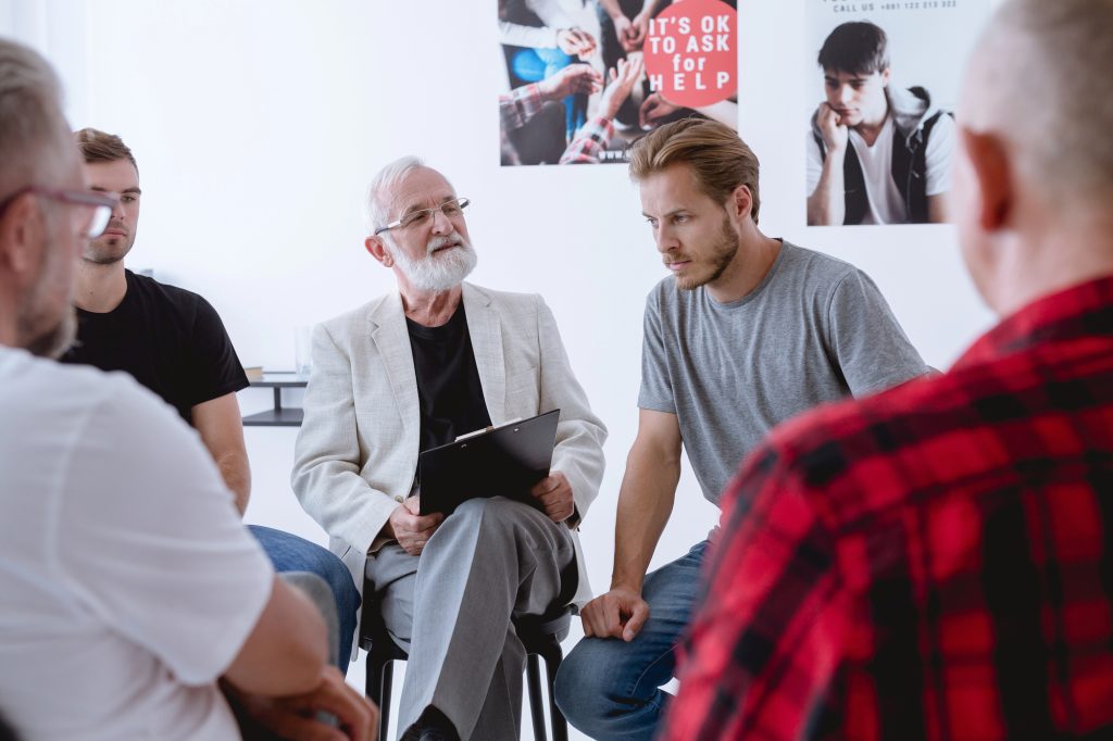 Group psychotherapy for men with different problems and issues